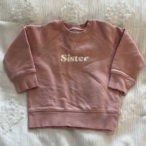 Baby girl sister sweatshirt